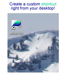 Use the instructions provided to create a shortcut to adilas.biz right from your desktop.